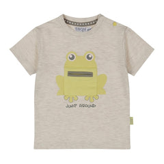 T-shirt Neonato Dirkje 100% cotone Patch Rana Cucita