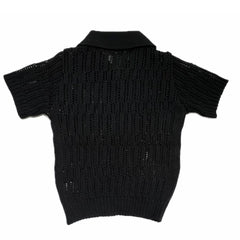 Cardigan in Filo Traforato Ragazzo