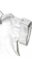 Pierre Cardin Camicia in Lino per Neonato Collo Italiano
