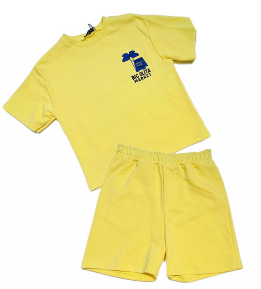 MRL Completo Ragazzo Felpa Cotone Mezza Manica con Bermuda