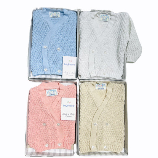 La Rocca Incrociatino Primi Giorni in Filo TG. Unica Da Corredino