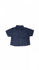 Completo Tre Pezzi Neonato in Cotone camicia canotta short