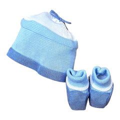 Prime Emozione Completo Nascita in Filo Cappellino e Scarpine