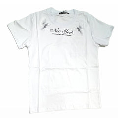 T-Shirt Ragazzo Doppia Stampa 95%cotone 5% elastan