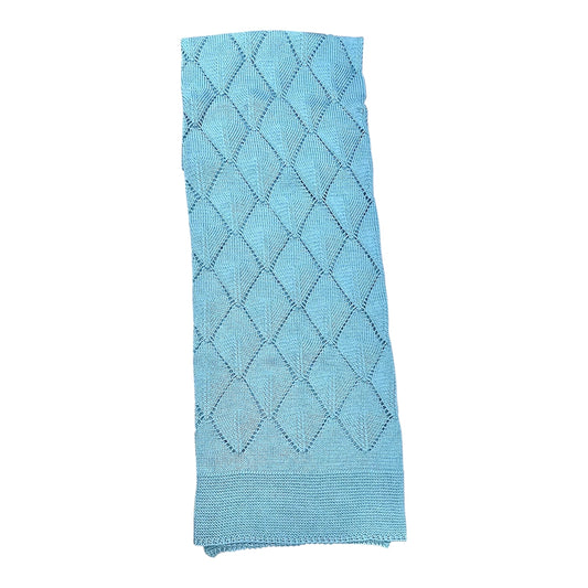 Pappa e Latte Scialle in Filo Color Ottanio