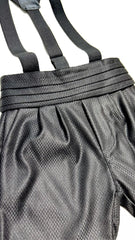 Bermuda Neonato Classic con Fascia Smoking e Bretelle