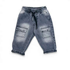 Rebel Completo in Jeans Tre Pezzi Neonato e Bambino