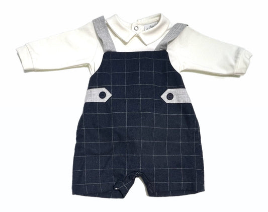 Le Chicche Completo Due Pezzi Salopette e Maglia in Caldo Cotone