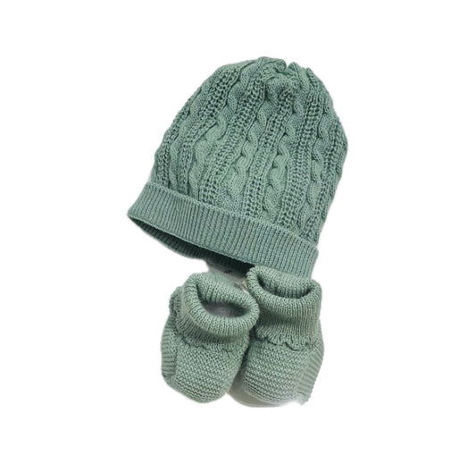Pappa e Latte Cappello e Scarpine in Lana