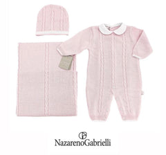 Nazareno Gabrielli Set Nascita in Lana Tre Pezzi