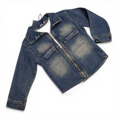 Rebel Completo Jeans Sabbiato Tre Pezzi Da Bambino