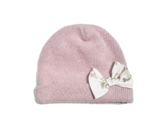 Le Chicche Cappellino Nascita in Ciniglia con Fiocco Interno Foderato in Cotone