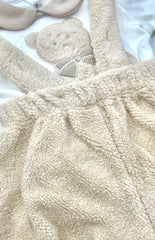 Nazareno Gabrielli Completo Salopette Teddy Con Body in Caldo cotone