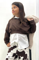 Jeans Cow Baggy da bambina