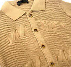Attuality Polo Cardigan in Lana Rasata Neonato