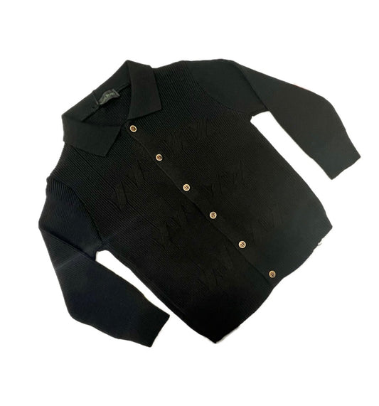 Cardigan a Polo Bambino e Ragazzo da 3 a 16 anni in Lana Rasata
