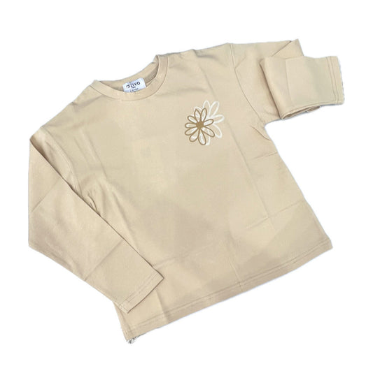 Ativo Maglia in Cotone Caldo da Bambina