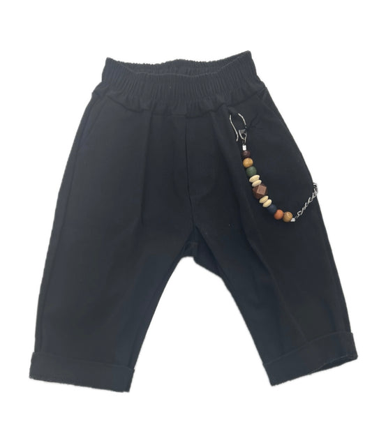 Rebel Pantalone con Elastico in Vita in Gambardina Da Neonato