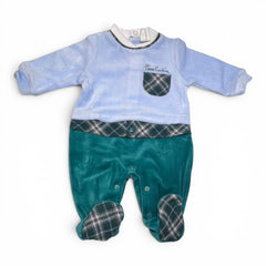 Pierre Cardin Limited Edition Tutina in Ciniglia Da Maschietto con Finta Camicia