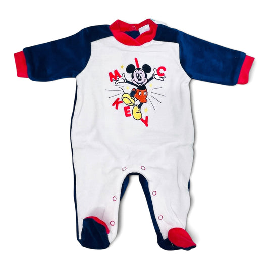 Disney Tutina in Ciniglia Micky Mouse Ricamata Da Neonato