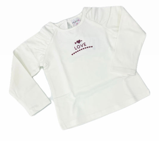 Ativo Maglia Neonata con Manica Arricciata
