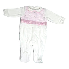 Pierre Cardin Limited Edition Tutina in Ciniglia e in Pizzo Da Neonata