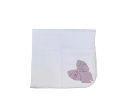 Tre Panni Antirigurgito con Fiocco 100% Cotone mis.70x70