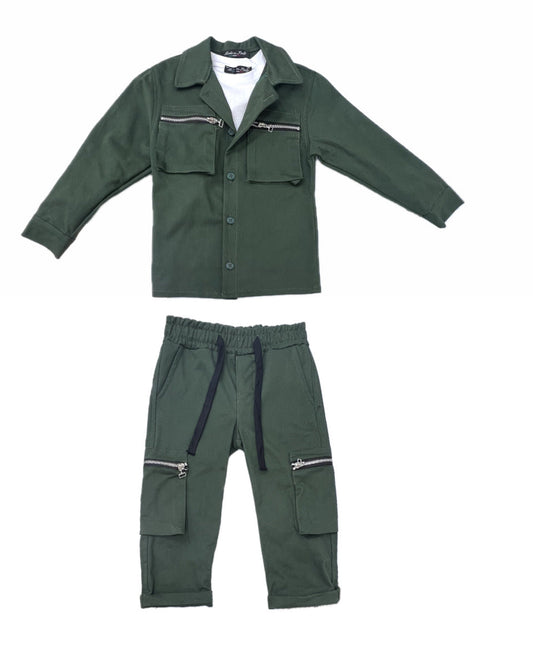 Completo Tasconi Tre Pezzi Pantalone Camicia E Maglia