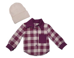 Camicia Quadri in Flanella Da Bambina