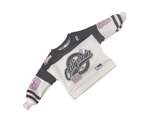 Felpa Maglia Baseball Invernale Da Bambina