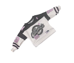 Felpa Maglia Baseball Invernale Da Bambina