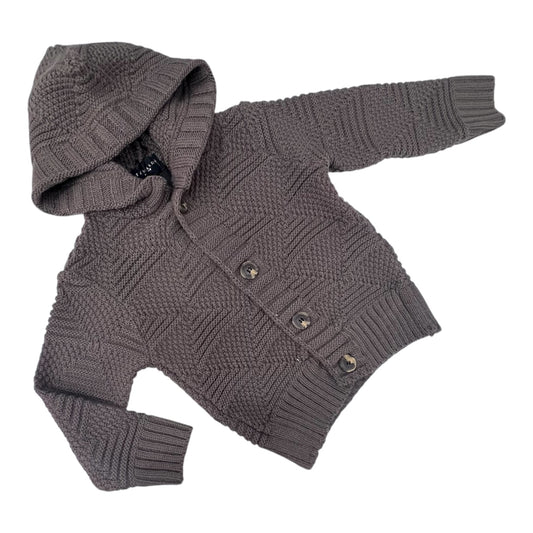 Attuality Cardigan m. Lana con Cappuccio Da Bambino