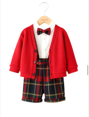 Klaiadì Completo Natalizio Quattro Pezzi Neonato