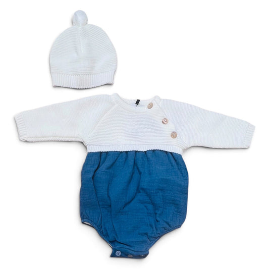 Coralo Pagliaccetto e Cappellino in Lana per Neonati