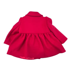 Cappottino Rosso Dafny Da Neonata Con Teddy Tartan