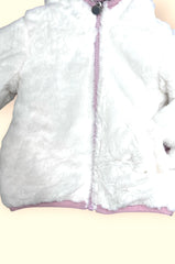 Giubbino Double Face in Pelliccia Da Neonata