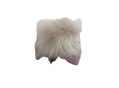 Turbante in lana Mordida con Pom Pon in Pelliccia Da Neonata