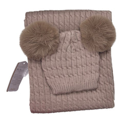 Batuffolini Copertina Culla Smacchinata con Cappello Pompon Primi Giorni