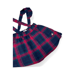 Ativo Gonna Salopette Tartan Da Neonata
