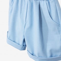 Klaiadi Salopette Neonato Elegante con Camicia e Papillon