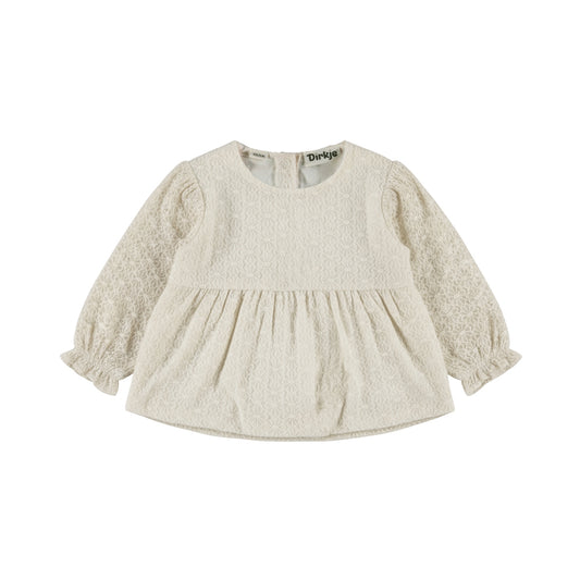 DIRKJE Blusa Neonata Fiorellini Ricamati