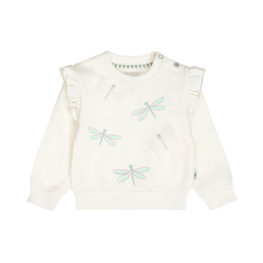 Dirkje Felpa Neonata Dettagli Libellule con Tulle e Volant