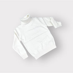 Pullover m. Lana Rasata Collo Alto Da Bambini