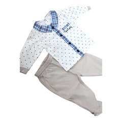 Tutina Due Pezzi Pierre Cardin 100% Cotone Da Neonato