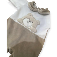 Tenerotti Tutina in Ciniglia Ricamo Teddy