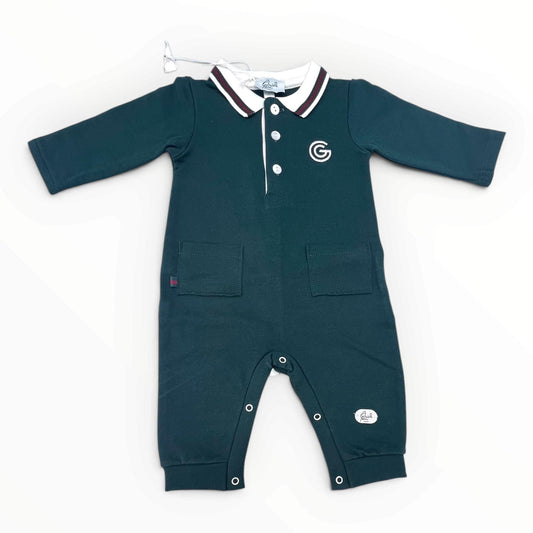 G. Gucci Tutina in Felpa colletto a polo Da Neonato