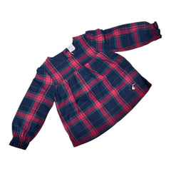 Ativo Blusa Tartan Da Neonata