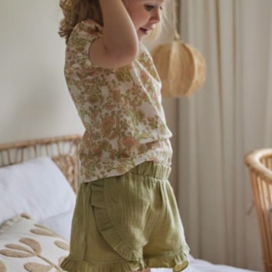 T-shirt 100% Cotone Dirkje Neonata Floreale