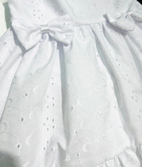 KLAIADI VESTITINO PER BAMBINA PIZZO SAN GALLO CON FERMACAPELLI