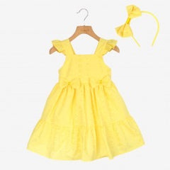 KLAIADI VESTITINO PER BAMBINA PIZZO SAN GALLO CON FERMACAPELLI